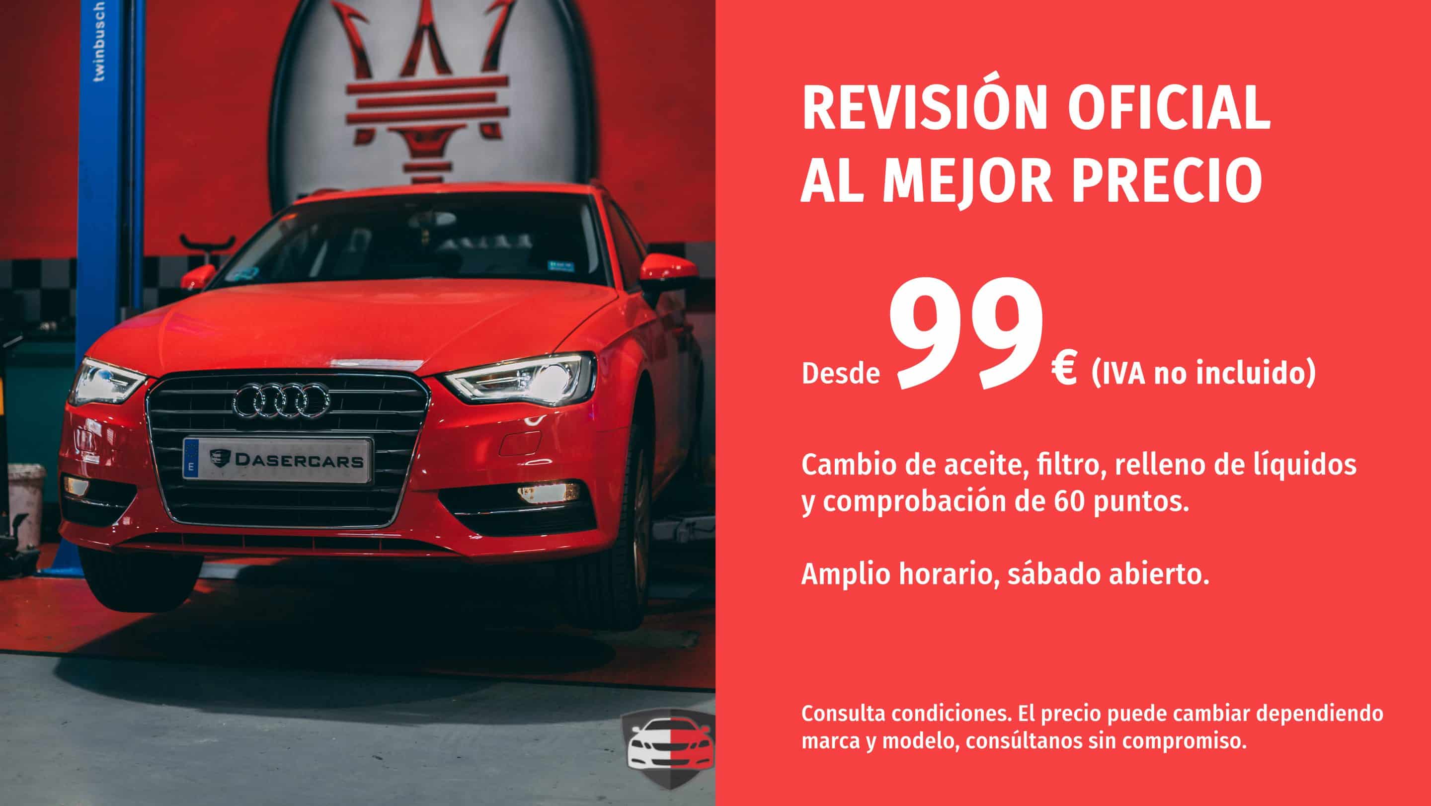 Oferta revisión coche